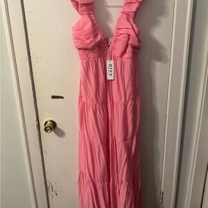 Grey Bandit Pink Maxi Dress